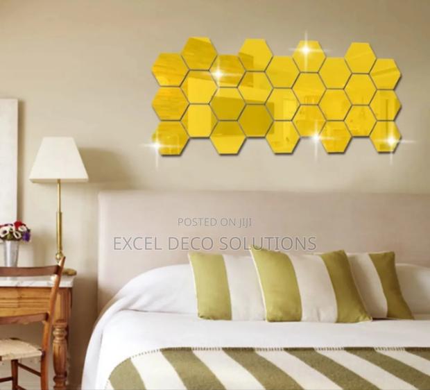 Decorative Hexagon Acrylic Wall Mirrors – Stylish Affordable