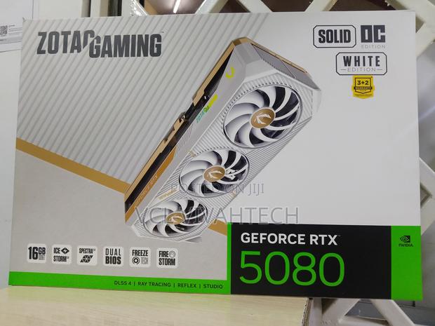 Zotac Gaming RTX 5080 Solid Oc White Edition 16gb Gddr7 Graphics Card - main view