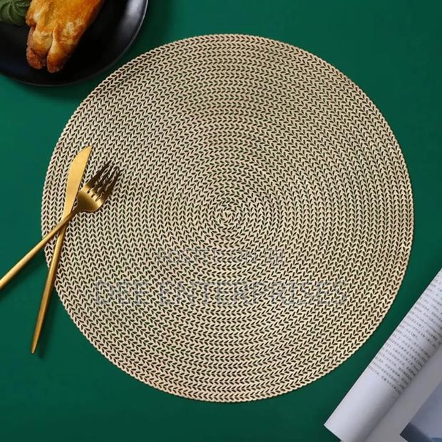 6pcs PVC Non-Woven Table Mats - thumbnail 3