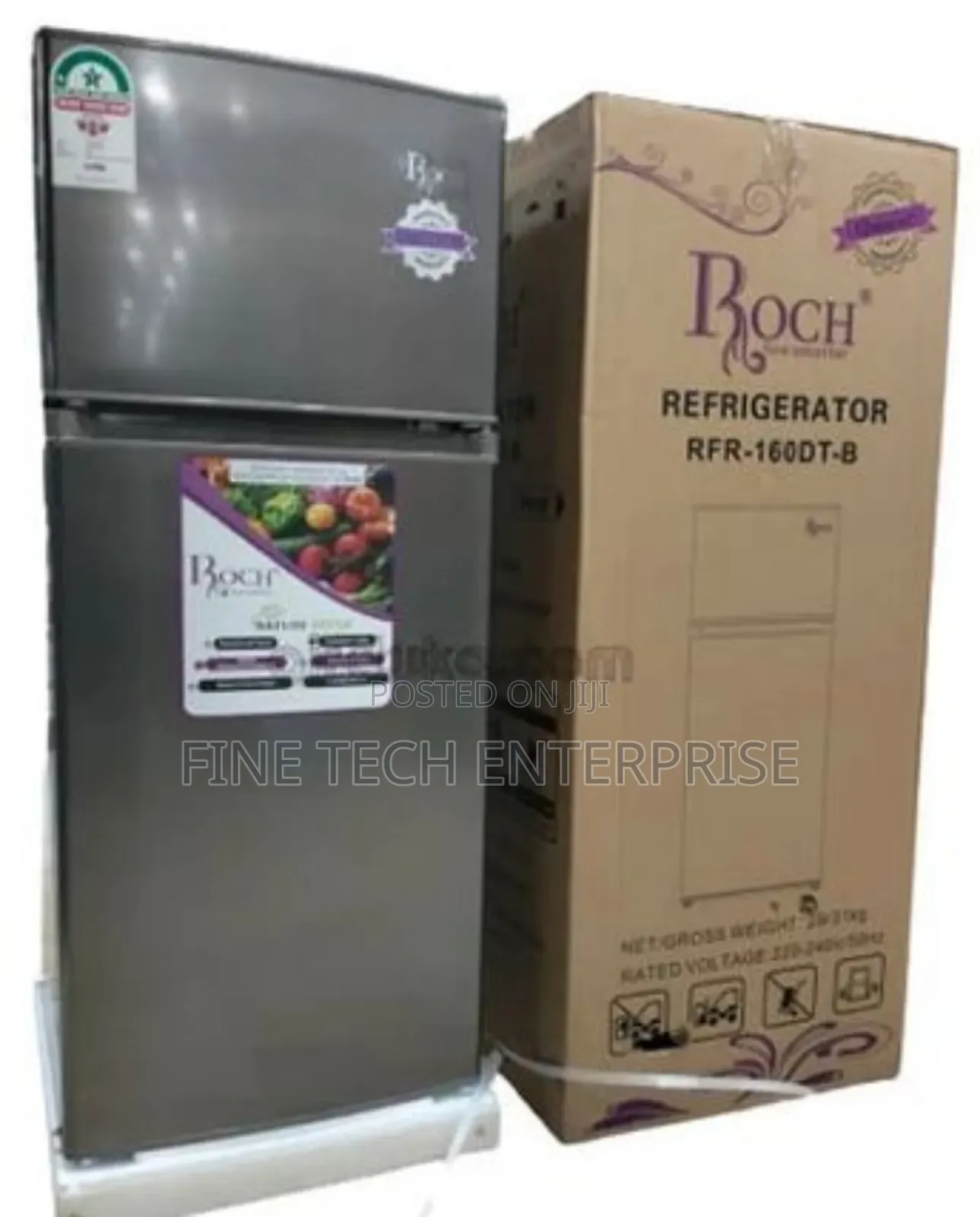 Roch Refrigerator Rfr-230-dt-b Double Door (181 Litres ) -