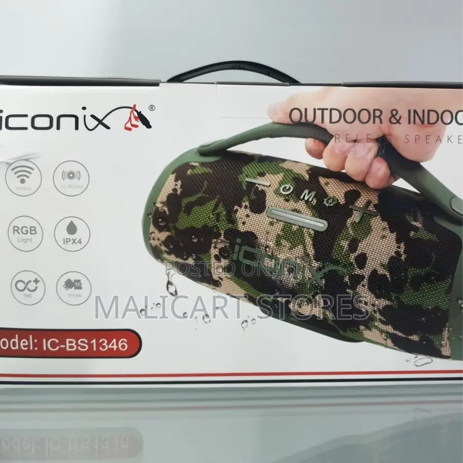 Iconix Wireless Ic-Bs1346 Speaker- Green/Black