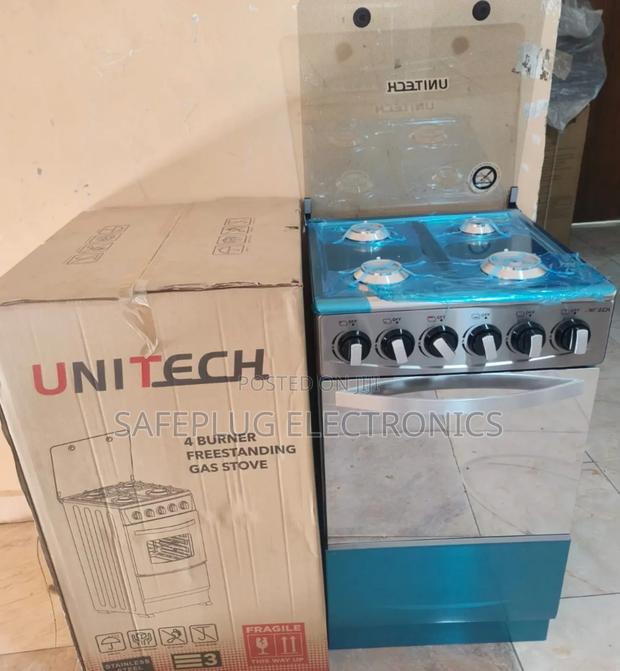 (Silver) 50*55 Unitech Full Gas Freestanding Jet Autoignition Cooker