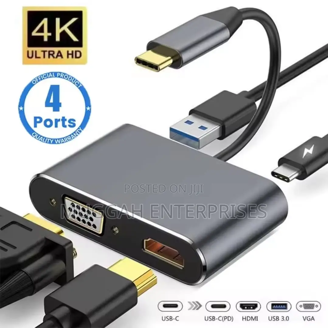 Usb C Adapter to Vga Hdmi Usb 3.0