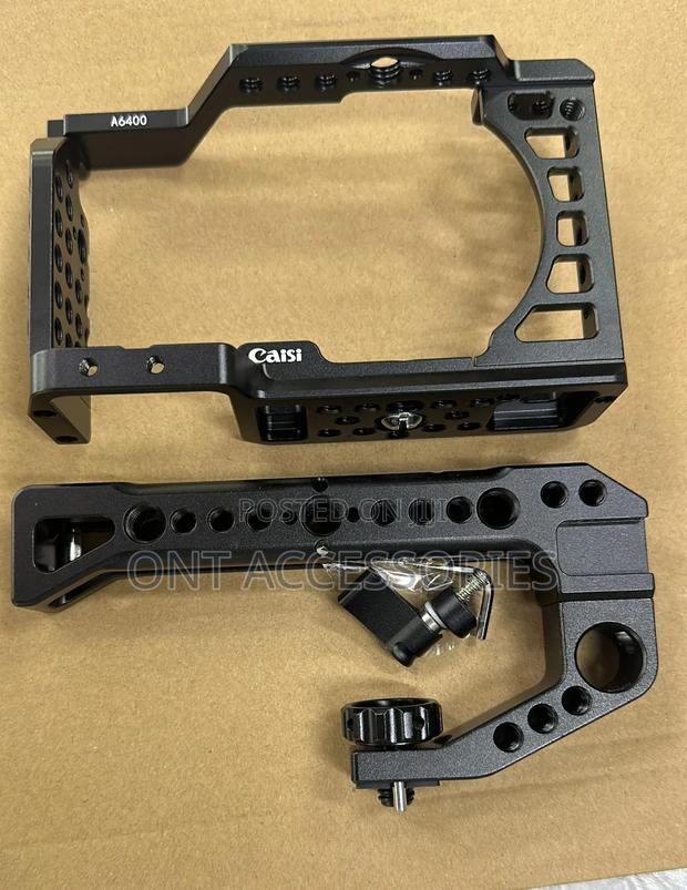 Caisi Camera Cage Kit for Sony A6400/ A6100/ A6300/ A6000, Top Handle - thumbnail 2