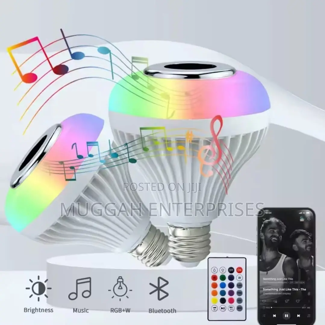 Music Smart Bulb Multicolour Bluetooth Remote Control