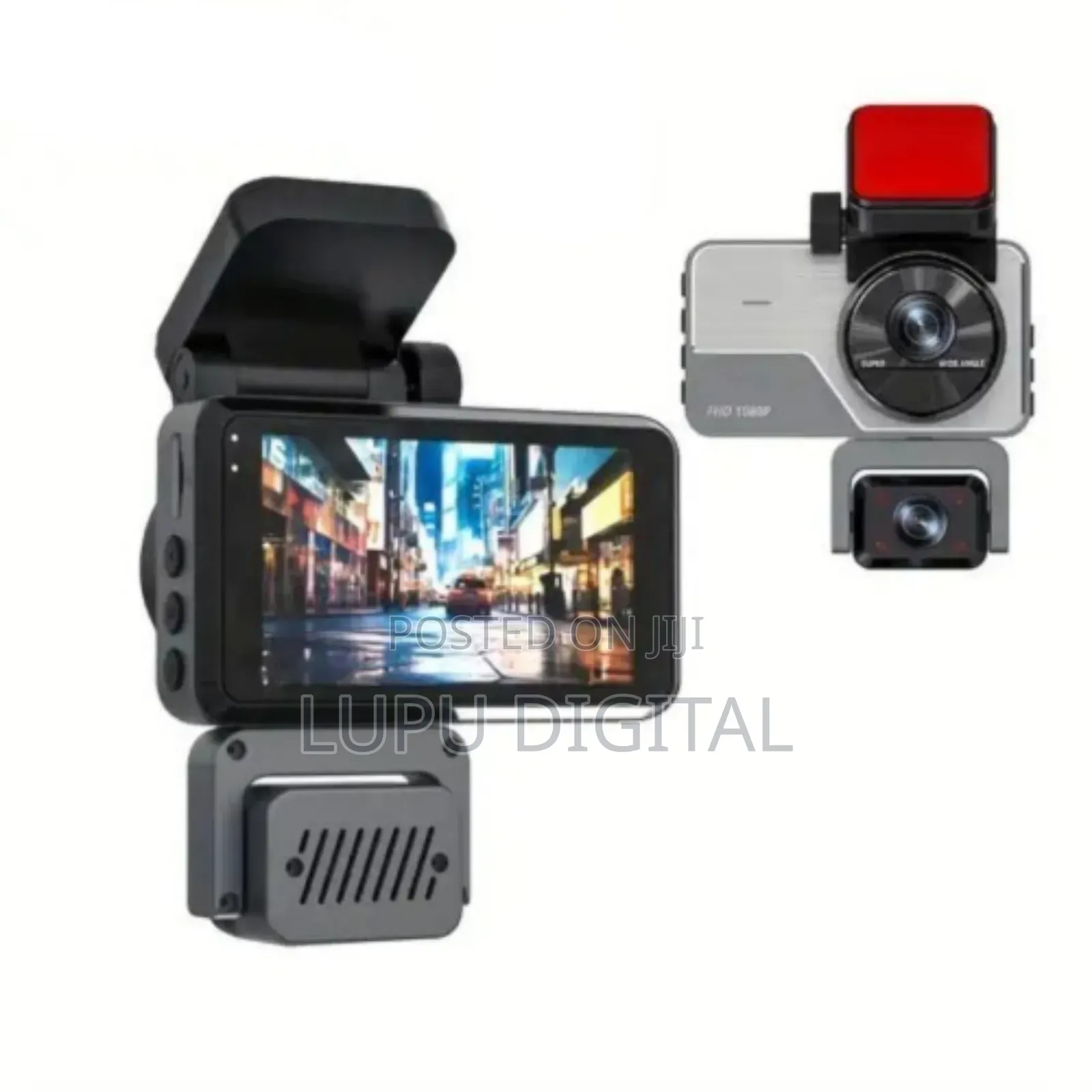 3 Cameras Dash Cam Full Hd 1080p Car DVR Recorder