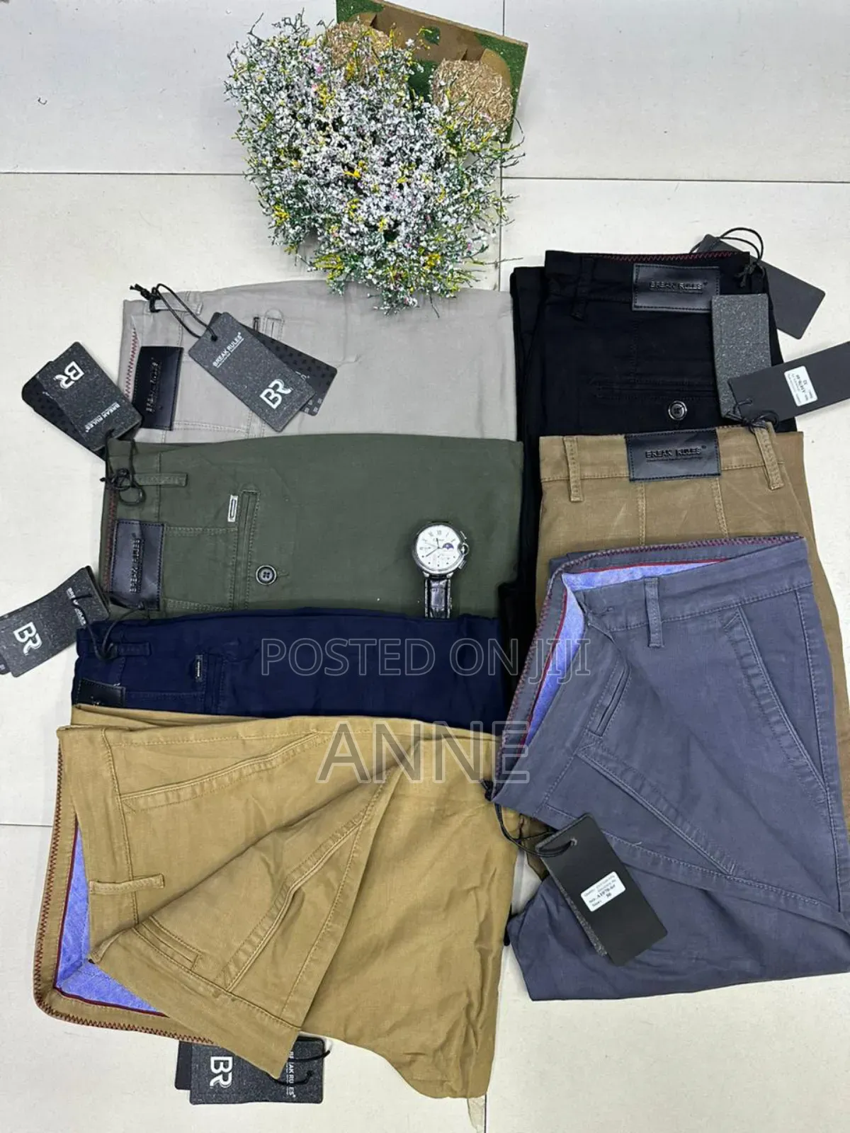 Men Khaki Trousers