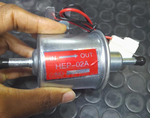 External Fuel Pump With Inlet and Outlet.