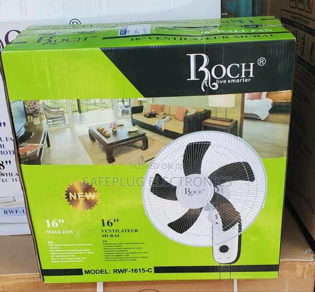 Roch 16" Wall Mounting Fan 1200 Adjustable Air Flow, RWF-1615-C
