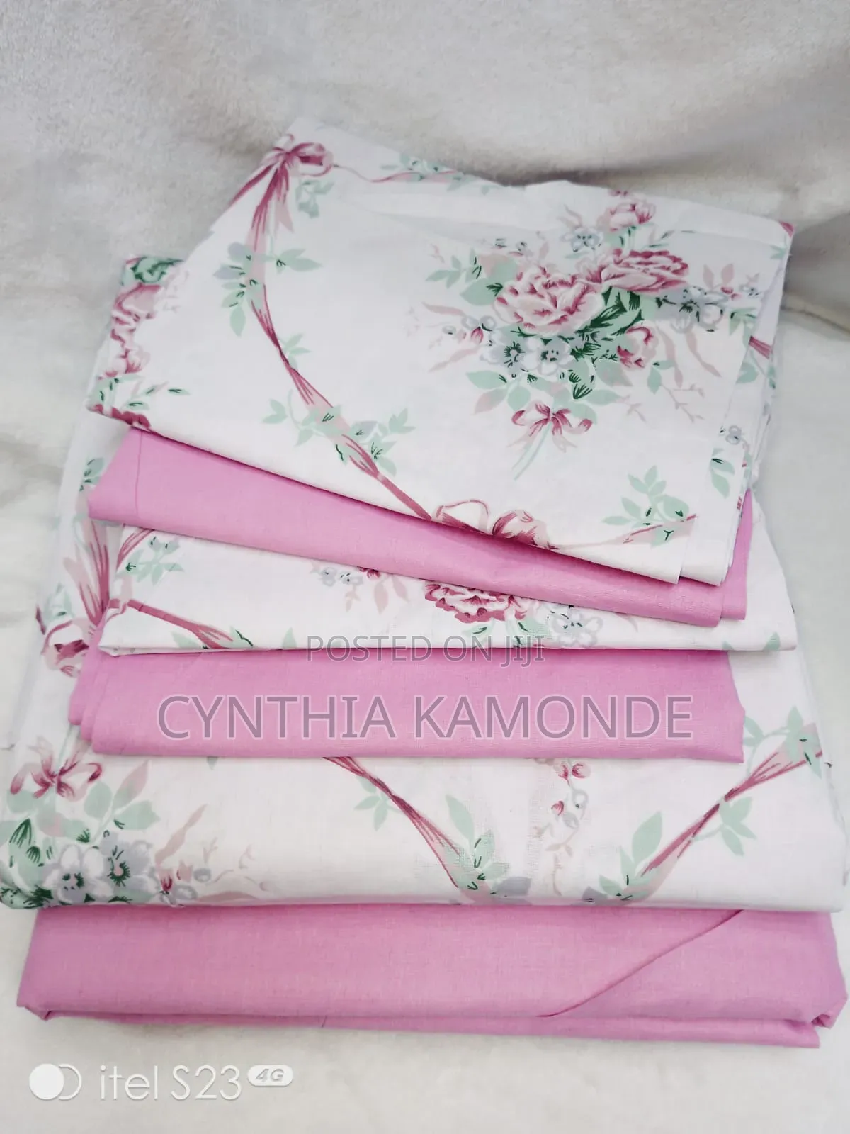 Cotton Fitted Bedsheets Size 6*7
