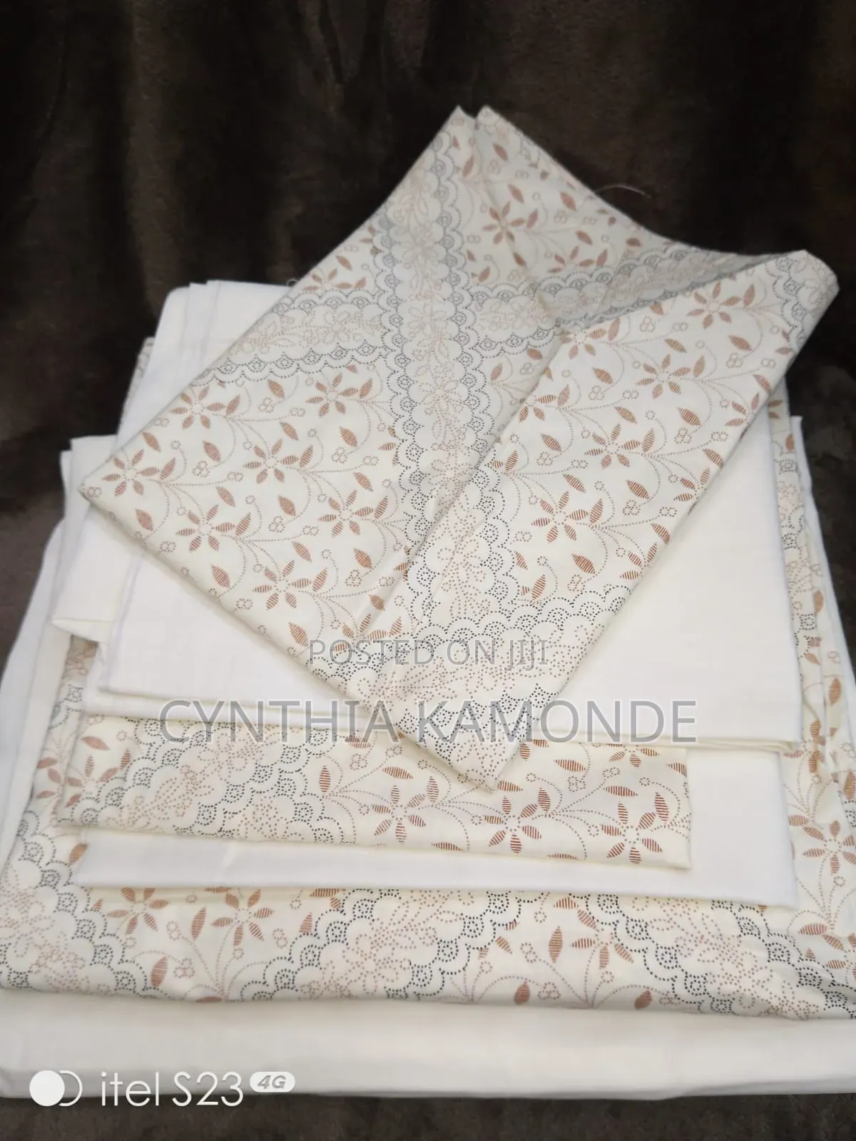 Cotton Fitted Bedsheets Size 6*7