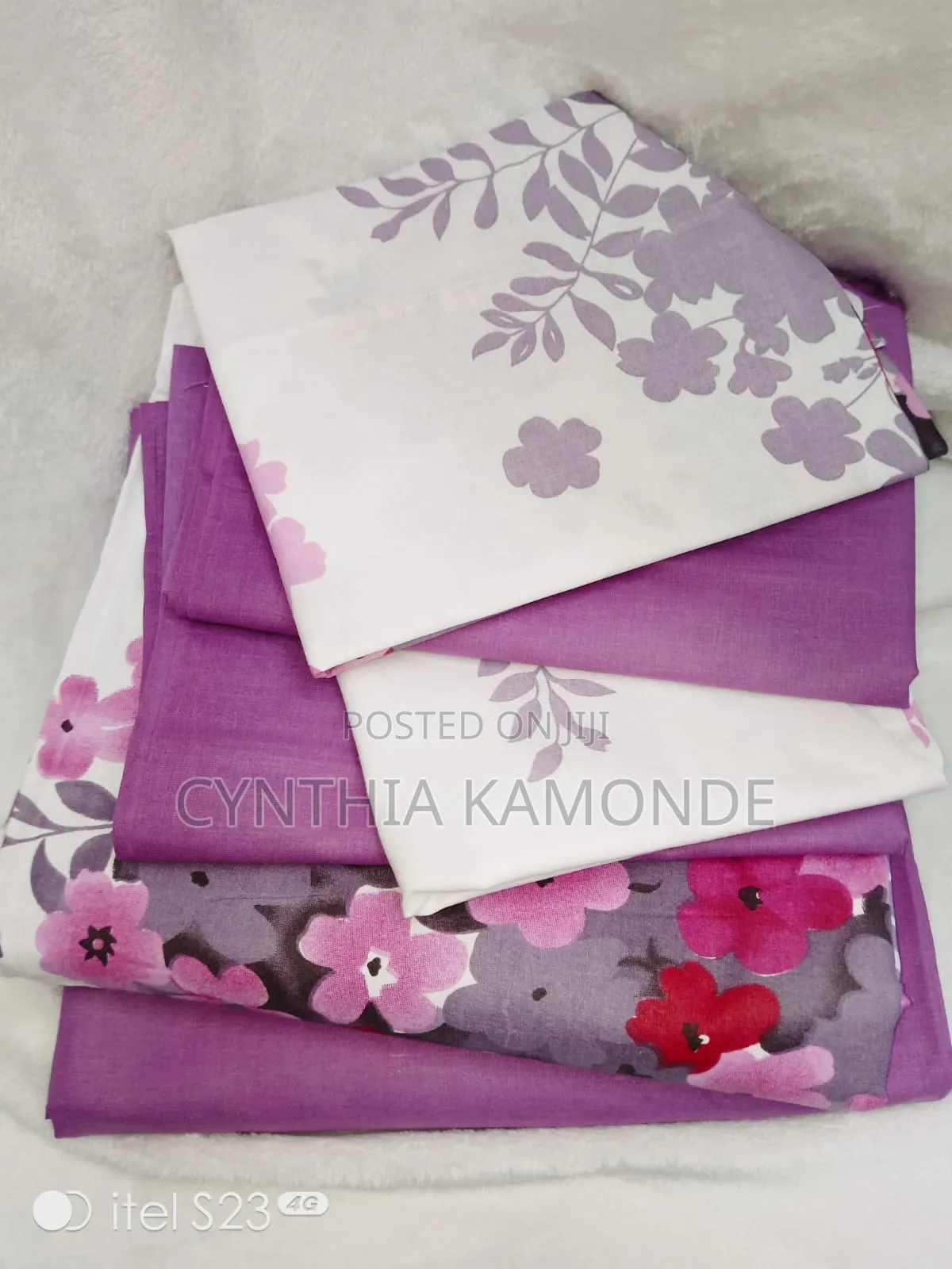 Cotton Fitted Bedsheets Size 6*7