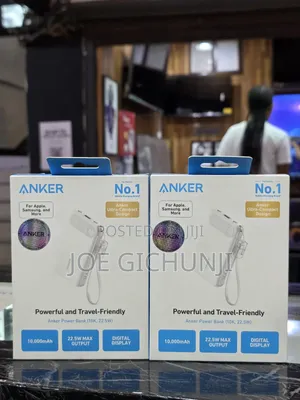 Anker Power Bank With Built-in Usb-c Cable (10,000 Mah, 22.5w Usb-c)