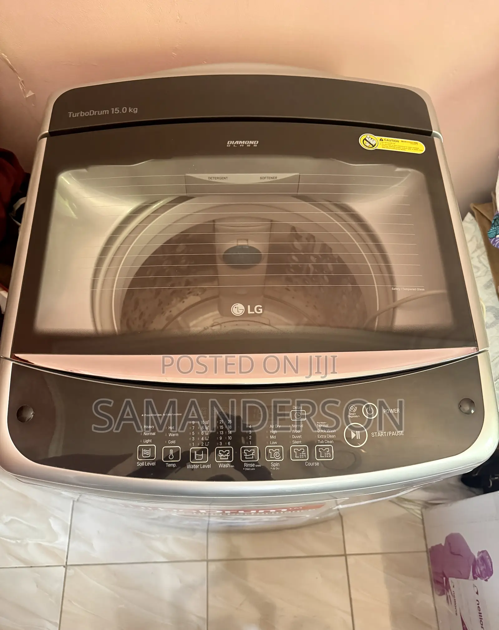 Lg 15kg Top Load Turbodrum Washing Machine