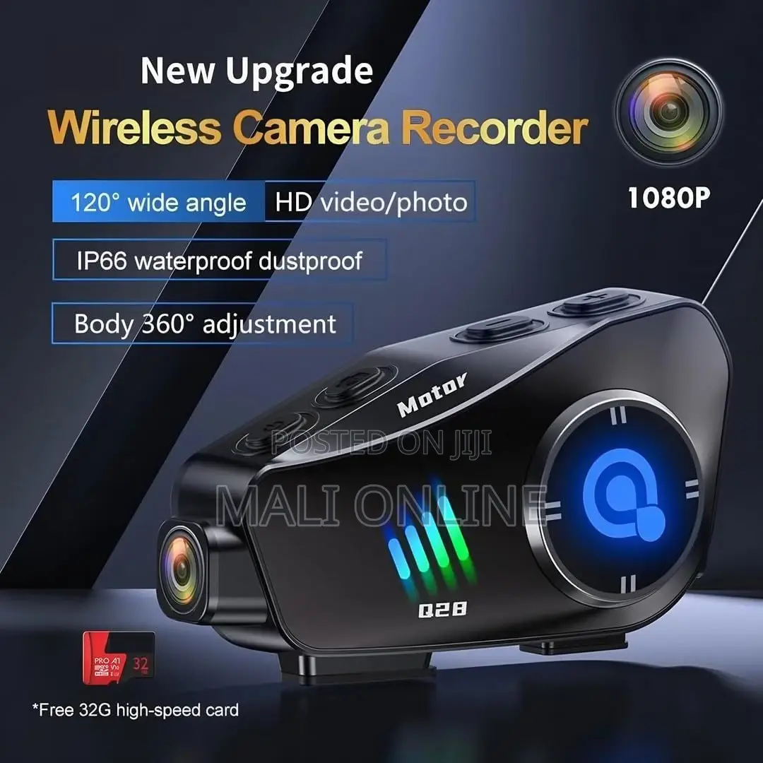 Q28 Motorcycle Helmet Bluetooth Headset With 1080p Hd Camera