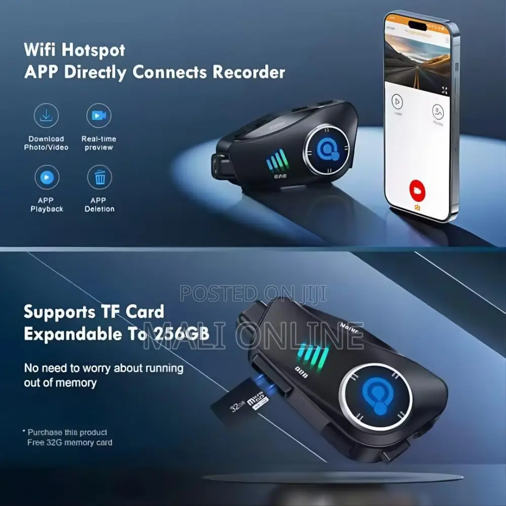 Q28 Motorcycle Helmet Bluetooth Headset With 1080p Hd Camera