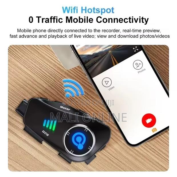 Q28 Motorcycle Helmet Bluetooth Headset With 1080p Hd Camera - thumbnail 9