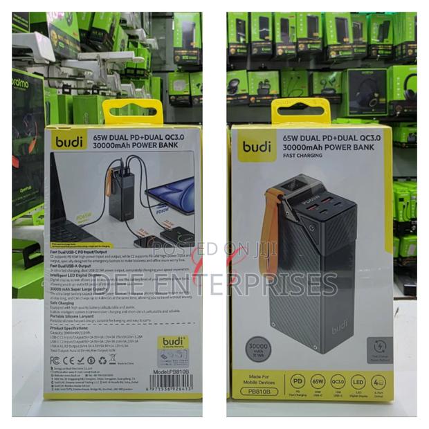 Budi Pb810b 30000mah *65w* Pd Fast Charging Power Bank - thumbnail 2