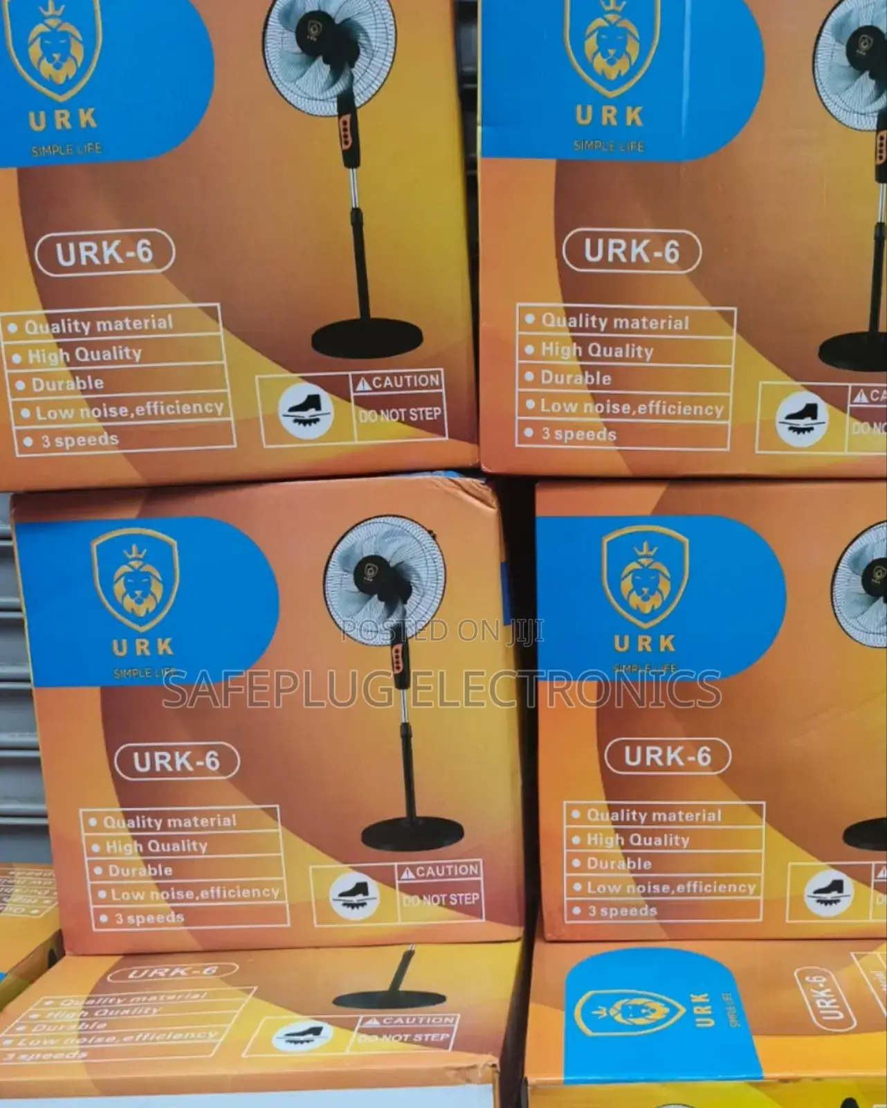 3 Speed - Urk 16 Inches Standing Fan - Efficient Low Noise
