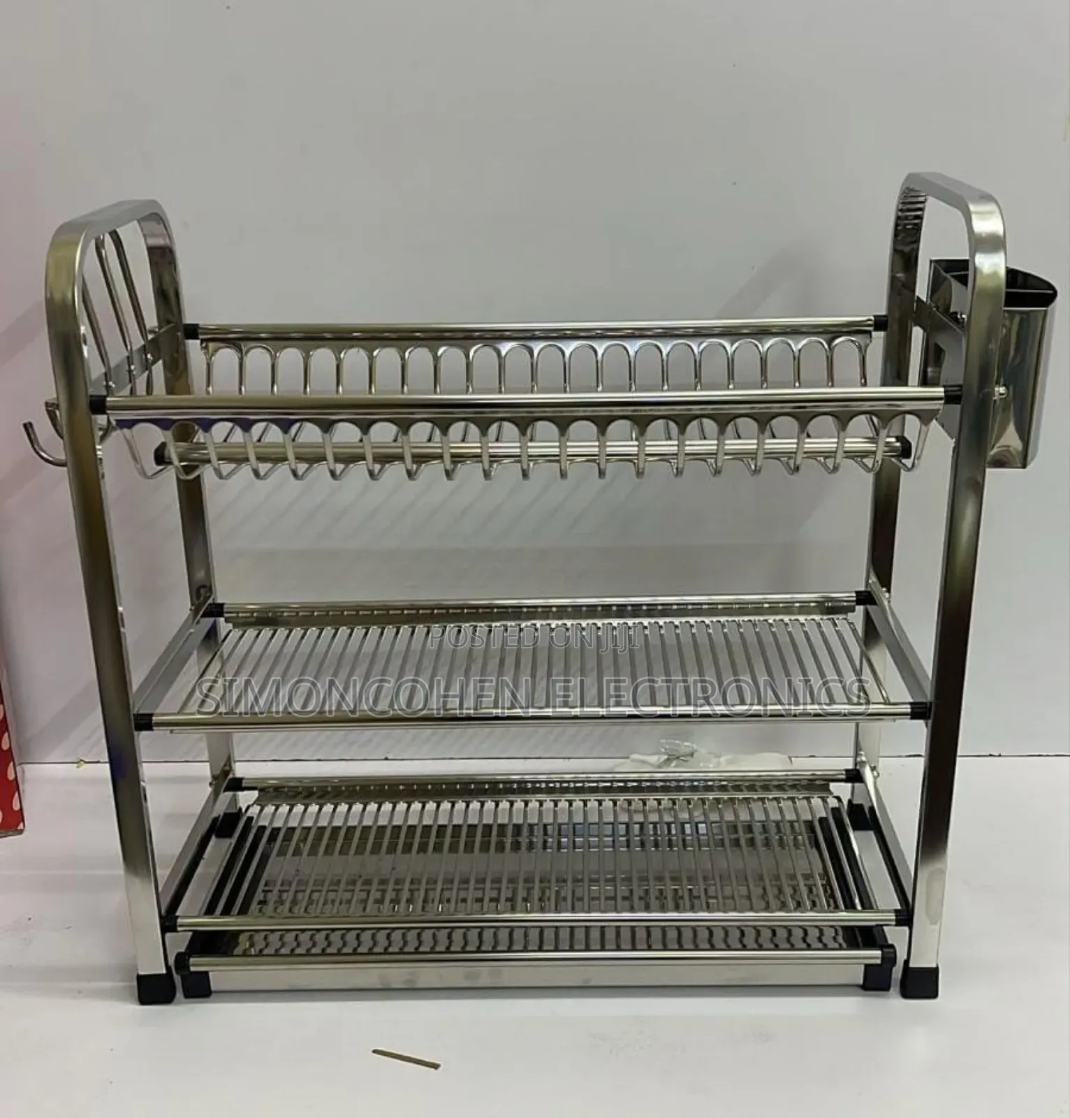 Heavy Duty 3 Tier Aluminum Dish Rack