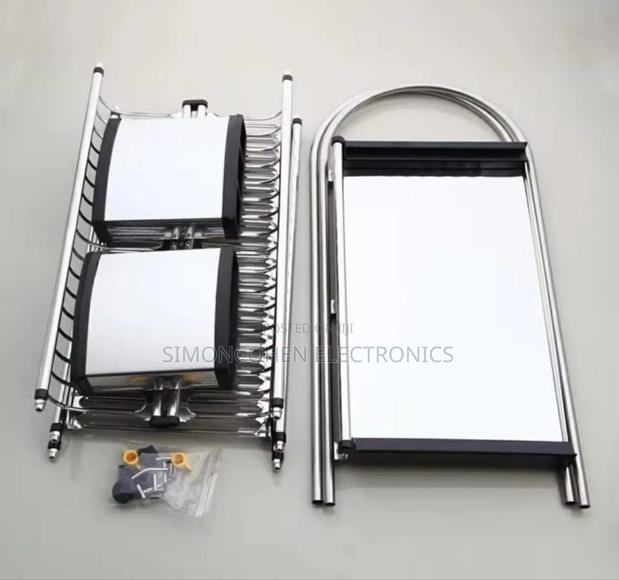 Heavy Duty 3 Tier Aluminum Dish Rack - thumbnail 4