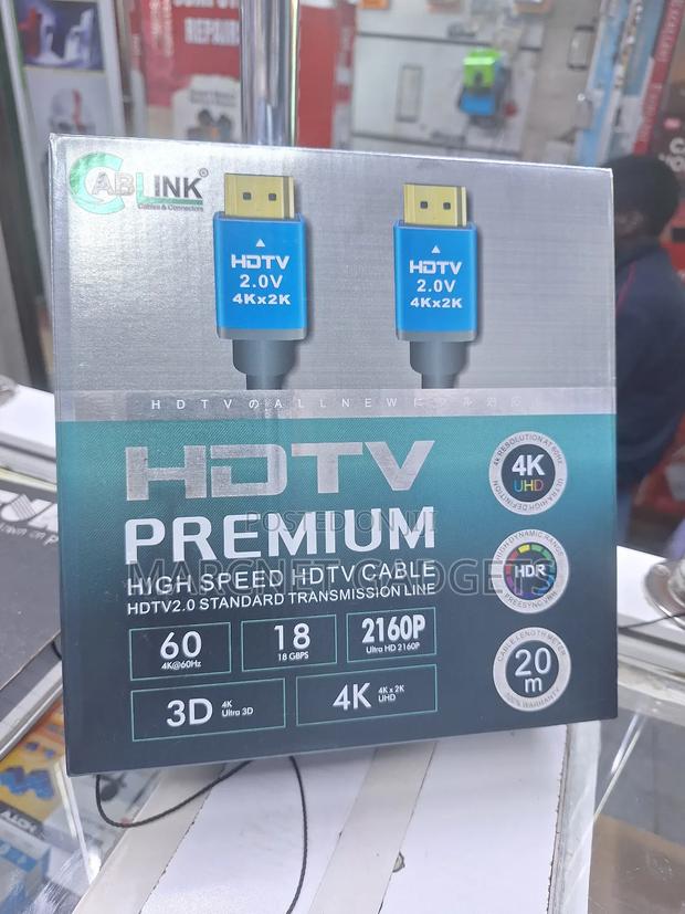 Premium High Speed Hdmi Cable 2.0 Speed 60hz 20 Meters