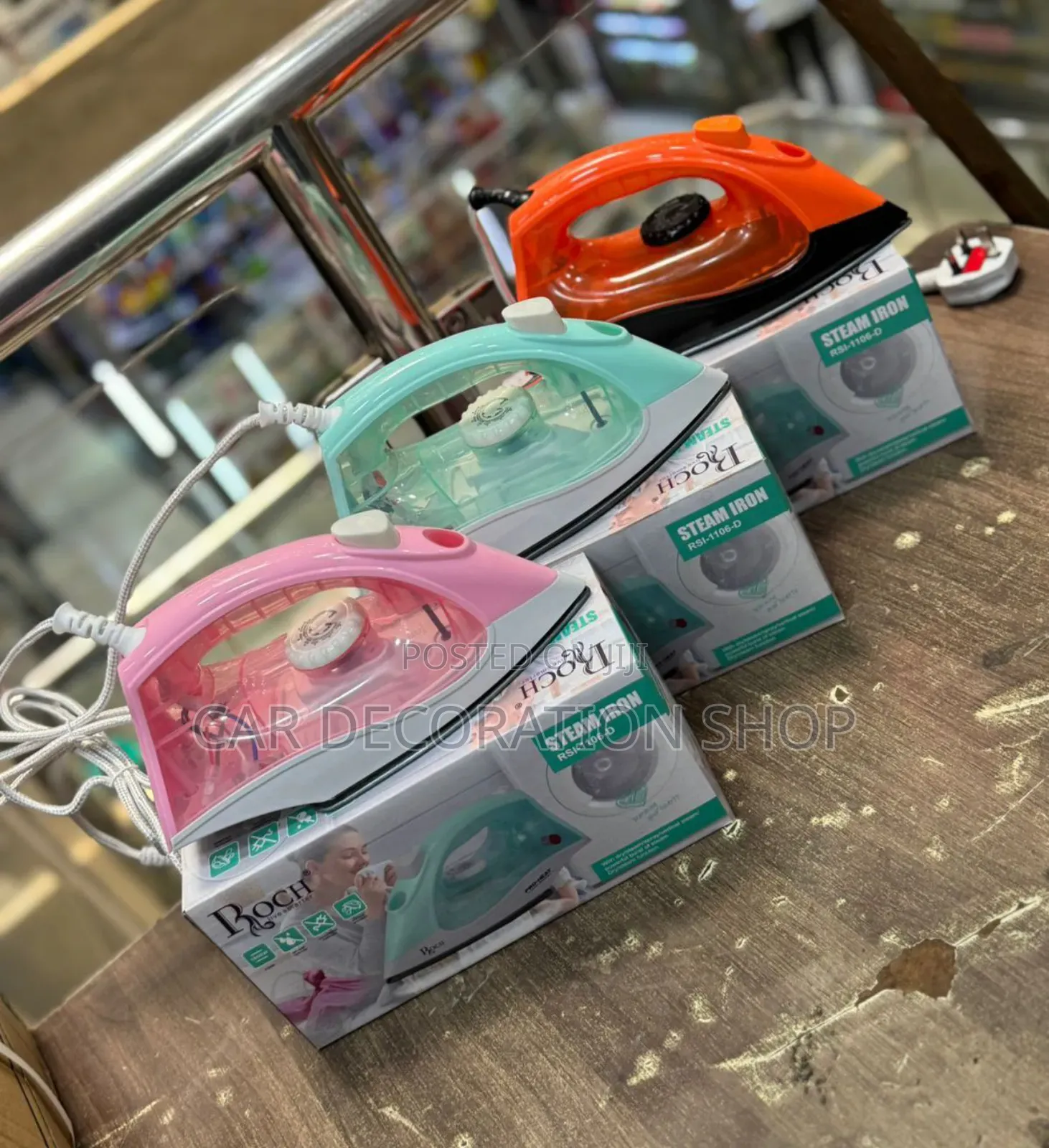 Roch Steam Iron in Different Colors