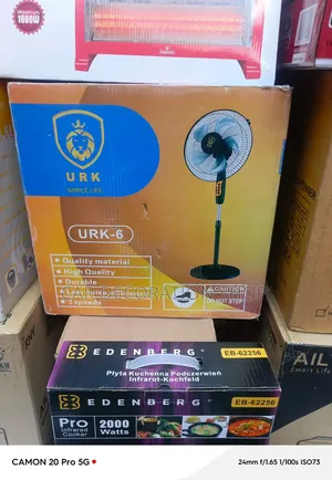 Brand New Low Noise Stand Fan With 3 Speed Functions