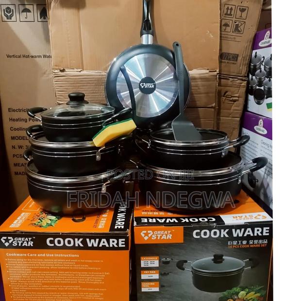 Great Star 14pc Black Cookware Set - thumbnail 2