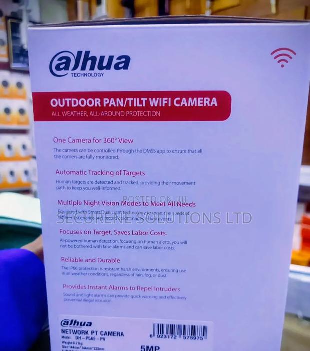 Dahua P5ae-Pv 5mp Wireless Network Pt Camerair - thumbnail 3