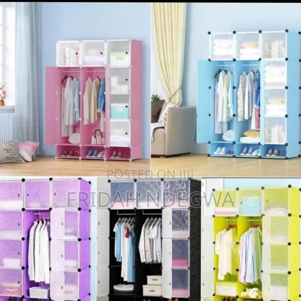 Plastic Wardrobe(Blue Black Available 