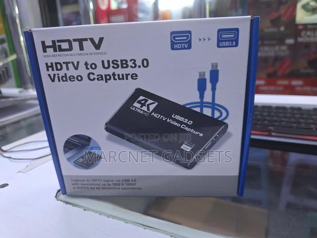 High Speed 3.0 Caplture Card With Loop Hdmi in Out With Audio Jack Mic
