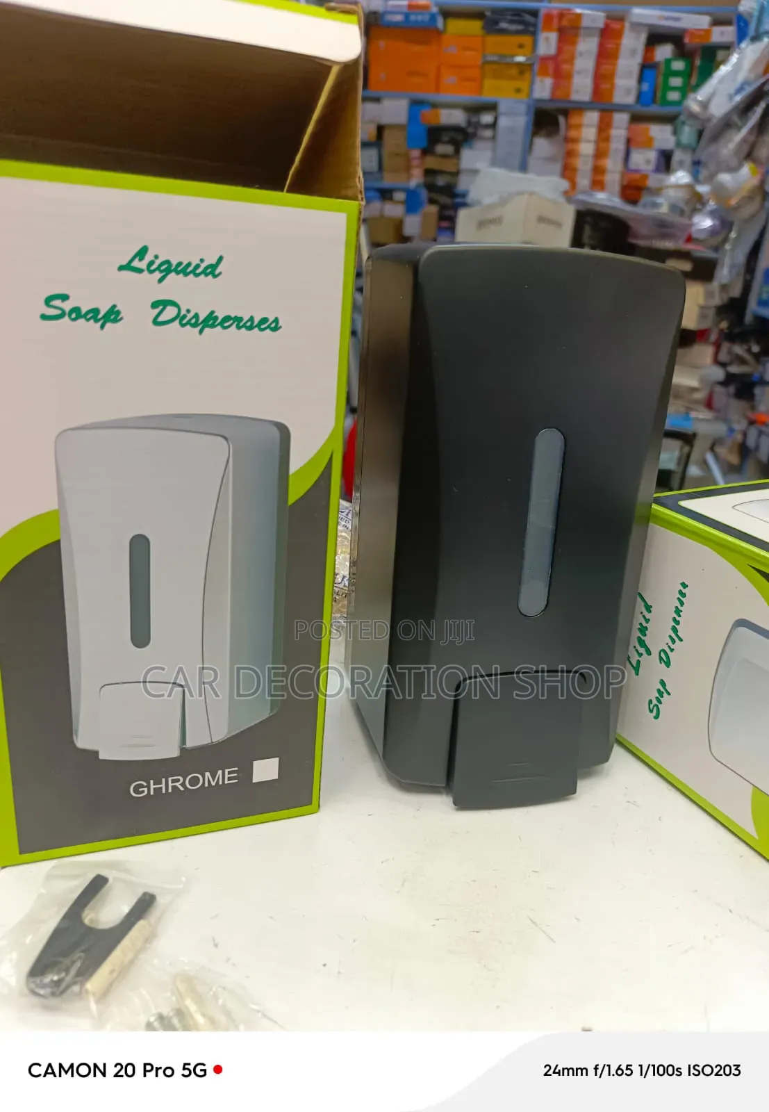 1litre Black Liquid Soap Dispenser
