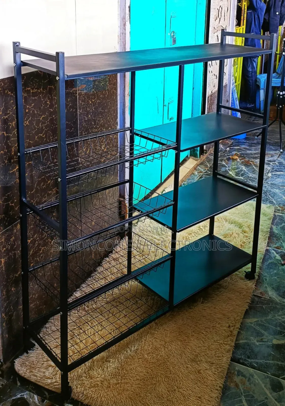 Multifunctional Metallic Kitchen Rack