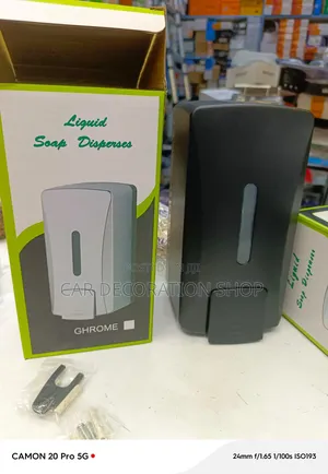 1ltr Black Manual Soap /Hand Wash Dispenser