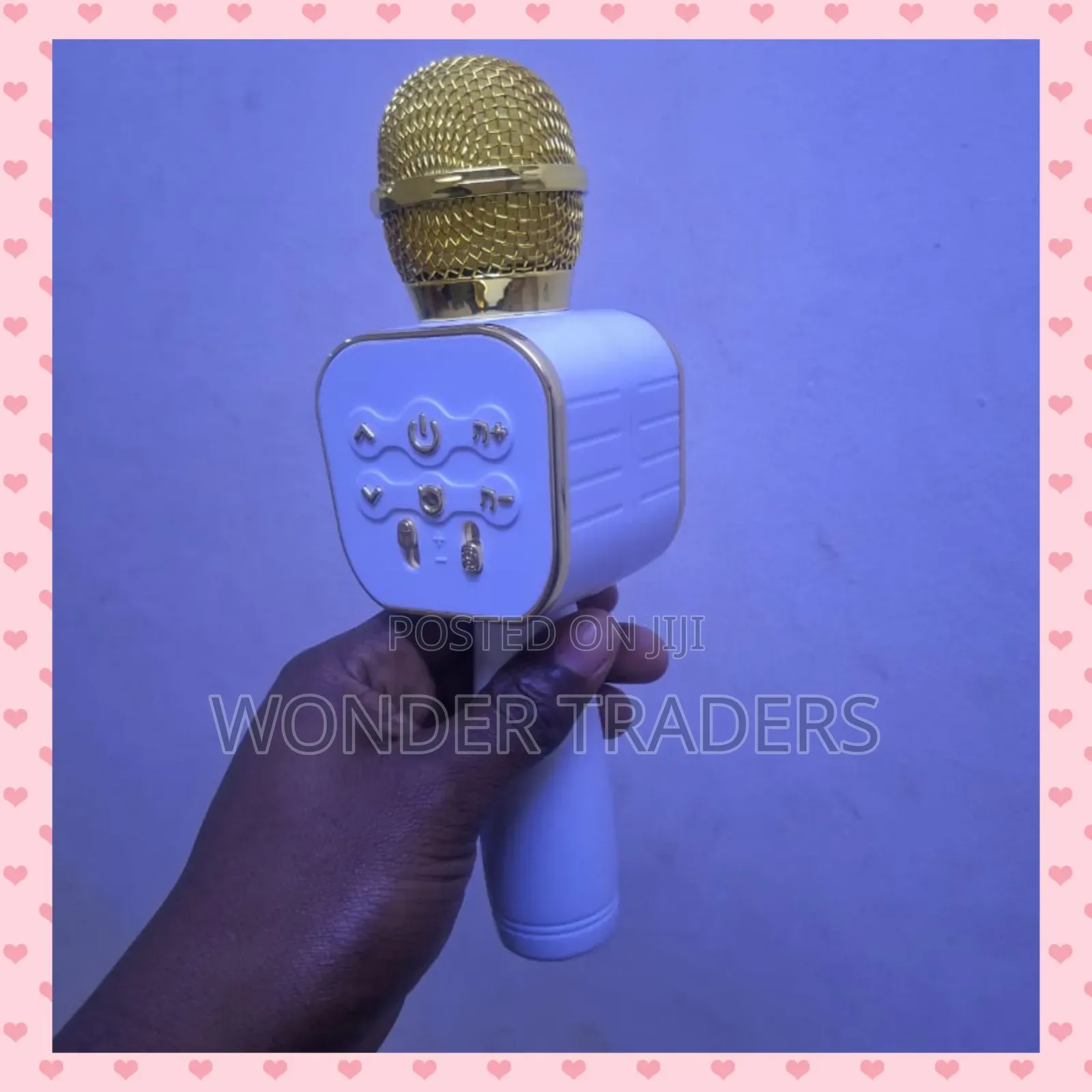 Wireless Bluetooth Karaoke Microphone, Built-in Speaker,