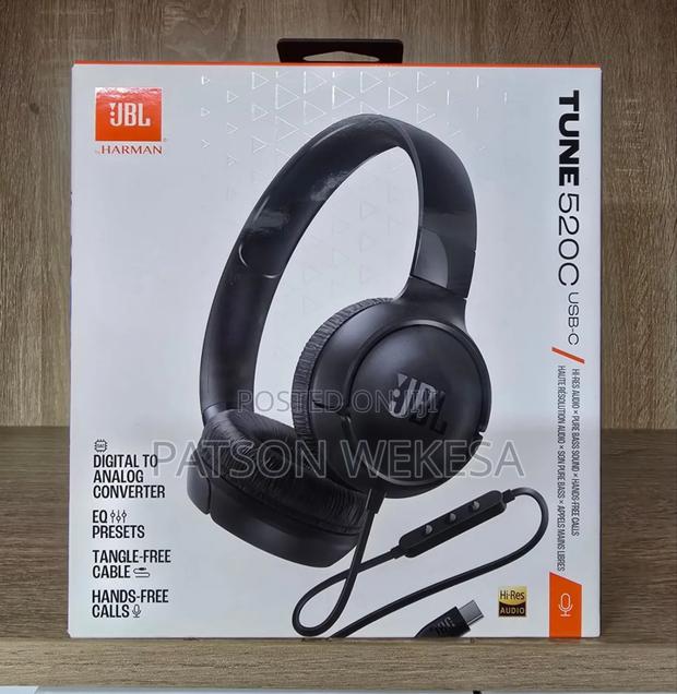 JBL Tune 520c – Usb-C – Hi-Res Wired on-Ear Headphones