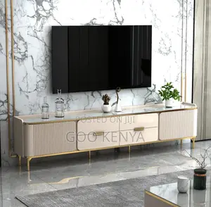 Home Tv Cabinet; White Wooden Tv Stand With Drawers