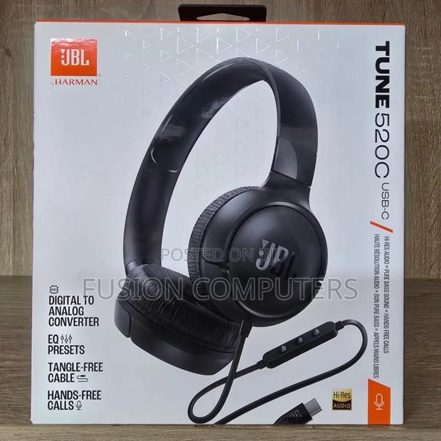 Jbl Tune 520c On Ear Type C Wired Headphone - main view