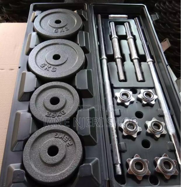 New 50 Kg Dumbells Set  With Case