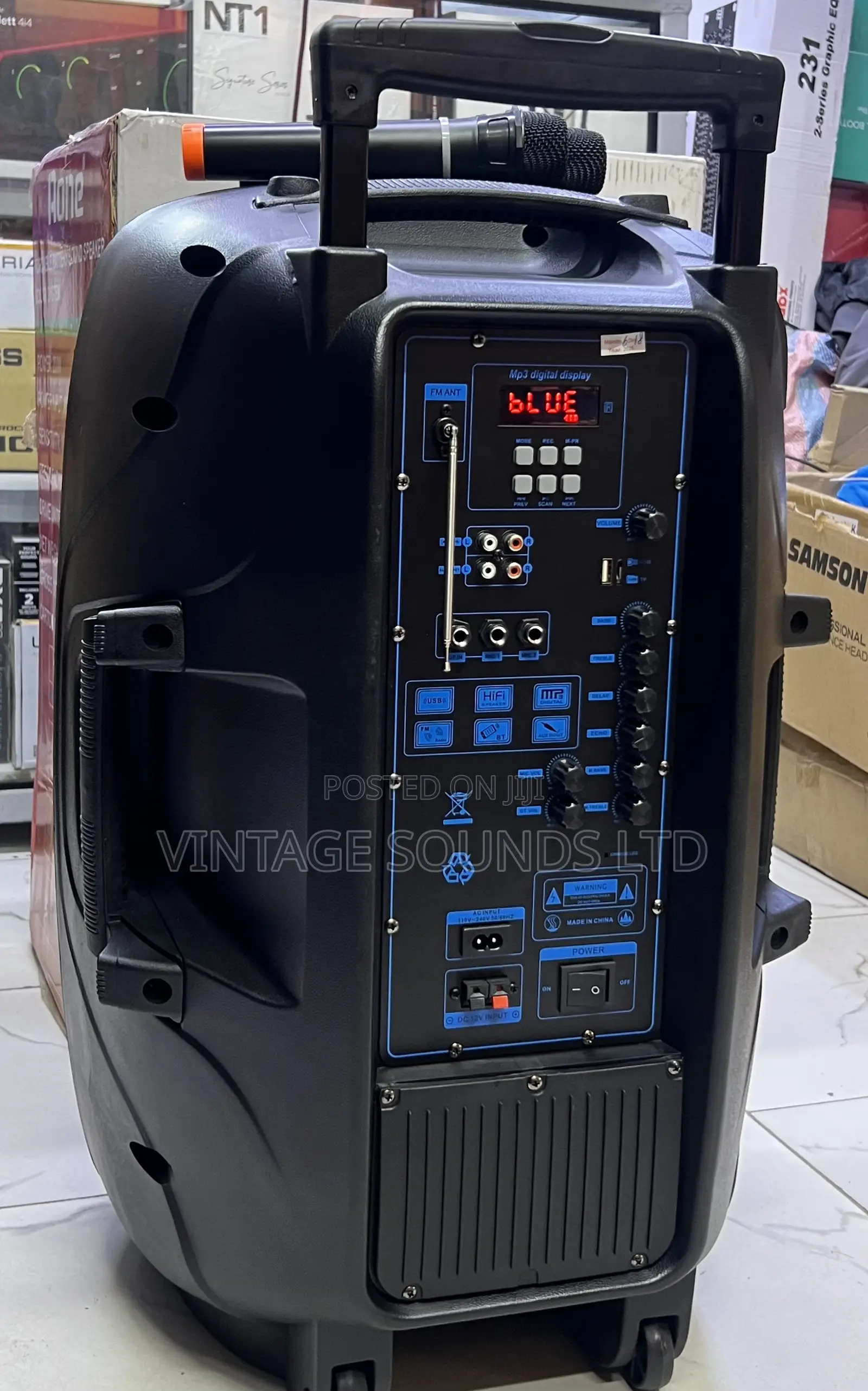 Aone 15 “ Trolley Portable Rechargeable Speaker 6800w PMP