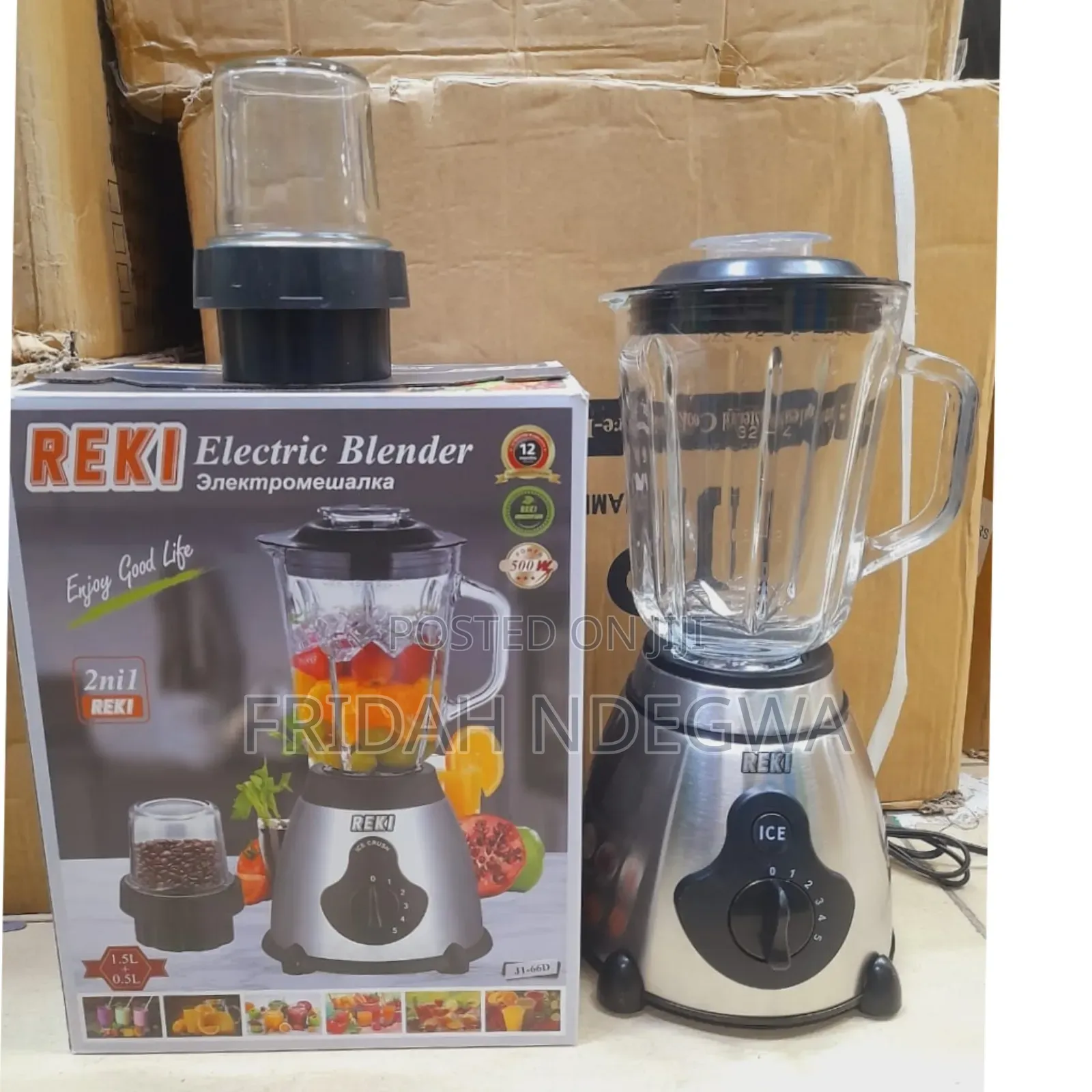 Reki 2in 1 Commercial Blender With Glass Jug