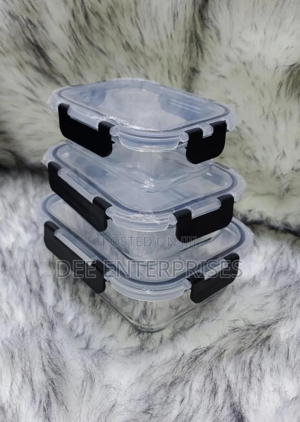 3 In1 Snack Storage Box Set Transparent Top Lid - thumbnail 3