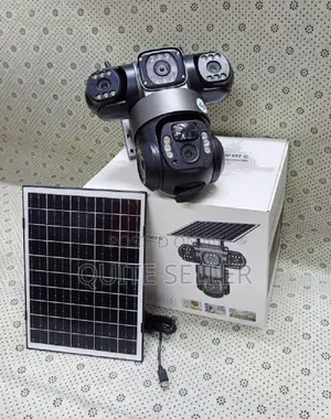 Solar Triple-Lens 4g Solar CCTV Surveillance Camera With Three Lenses