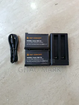K F Concept Insta 360 X4 Battery Kit(2 Batteries +Dual Charger)