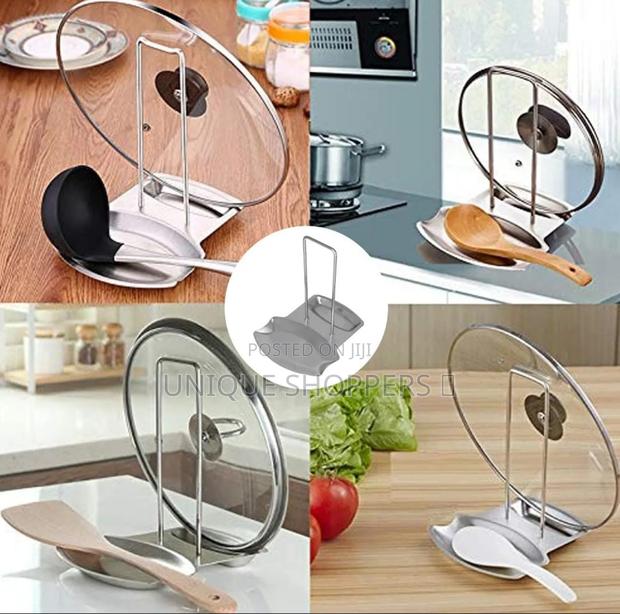 Pan Pot Lid Rack and Serving Spoon Rest / Holder - thumbnail 4