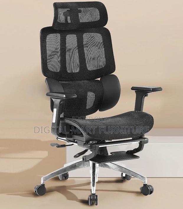 Office Chair: Firm Adjustable Black Office Chair