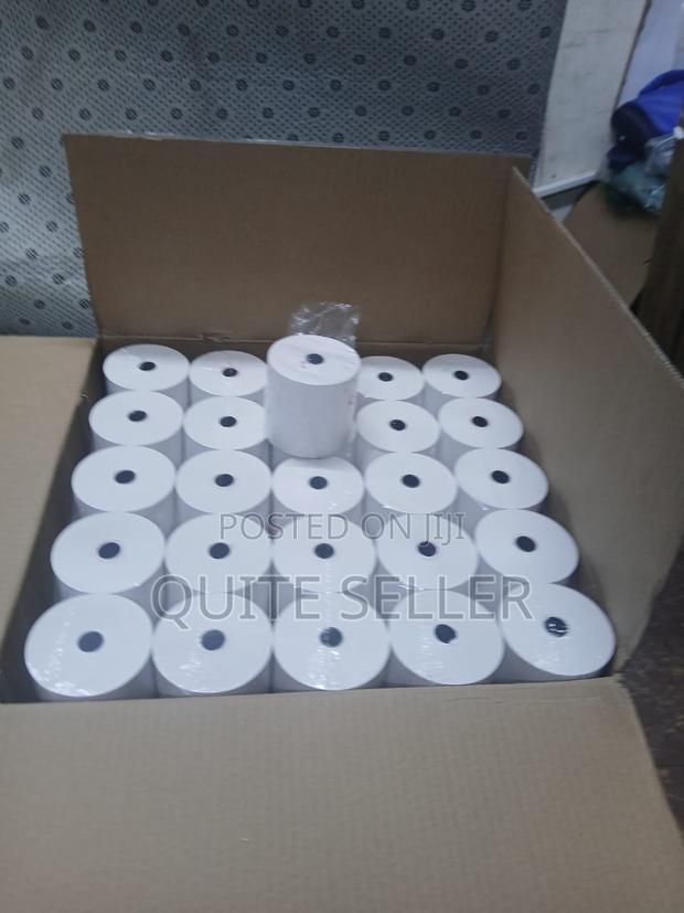 50 Pieces Rolls White Pure 80mmthermal Roll Paper - main view
