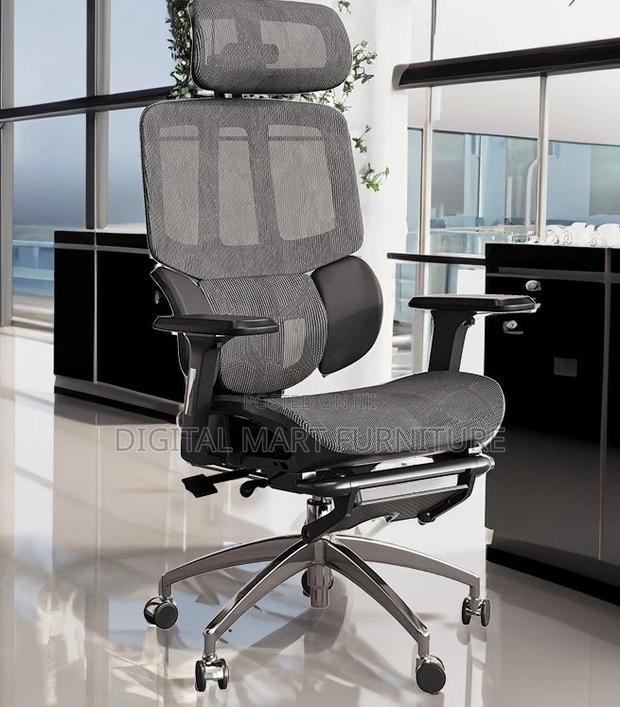 Office Chair: Firm Adjustable Black Office Chair - thumbnail 6
