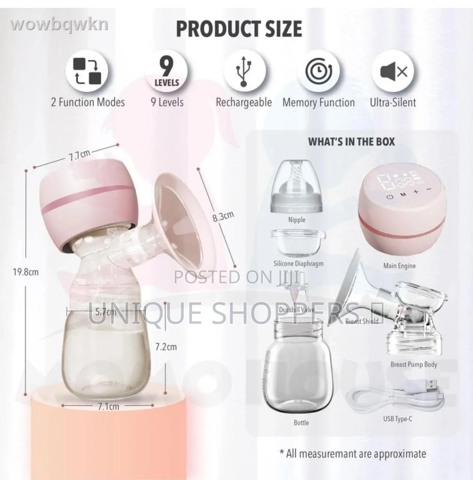 Smart 9 Speed Breast Milk Pump Plus Cupper